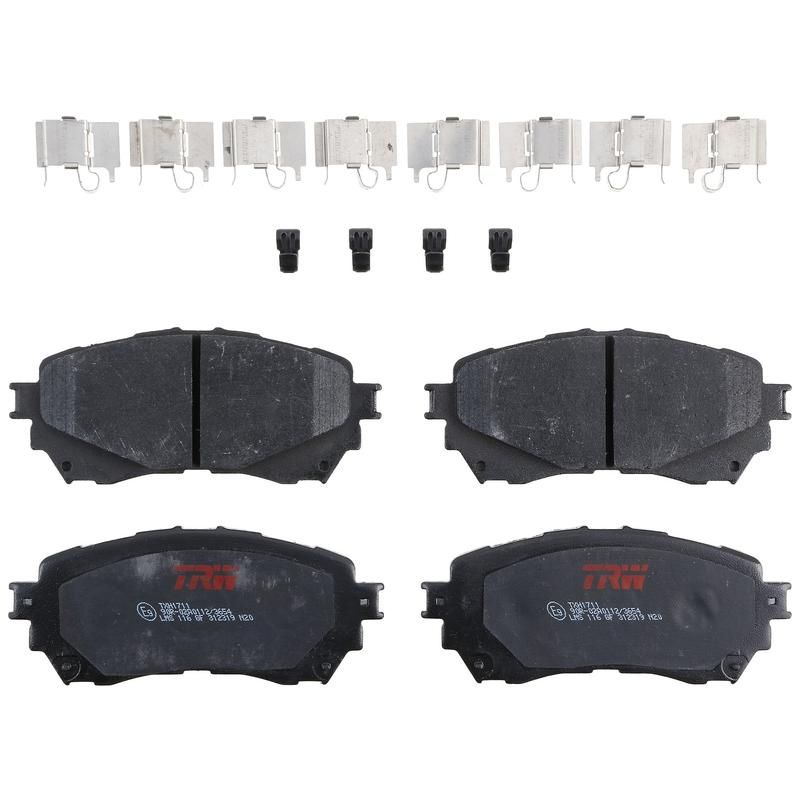 TRW PARTS TXH1711 TRW PREMIUM BRAKING - METALLIC BRAKE PAD SET - TXH1711