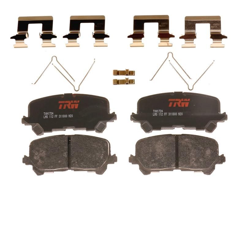 TRW PARTS TXH1724 TRW PREMIUM BRAKING - METALLIC BRAKE PAD SET - TXH1724
