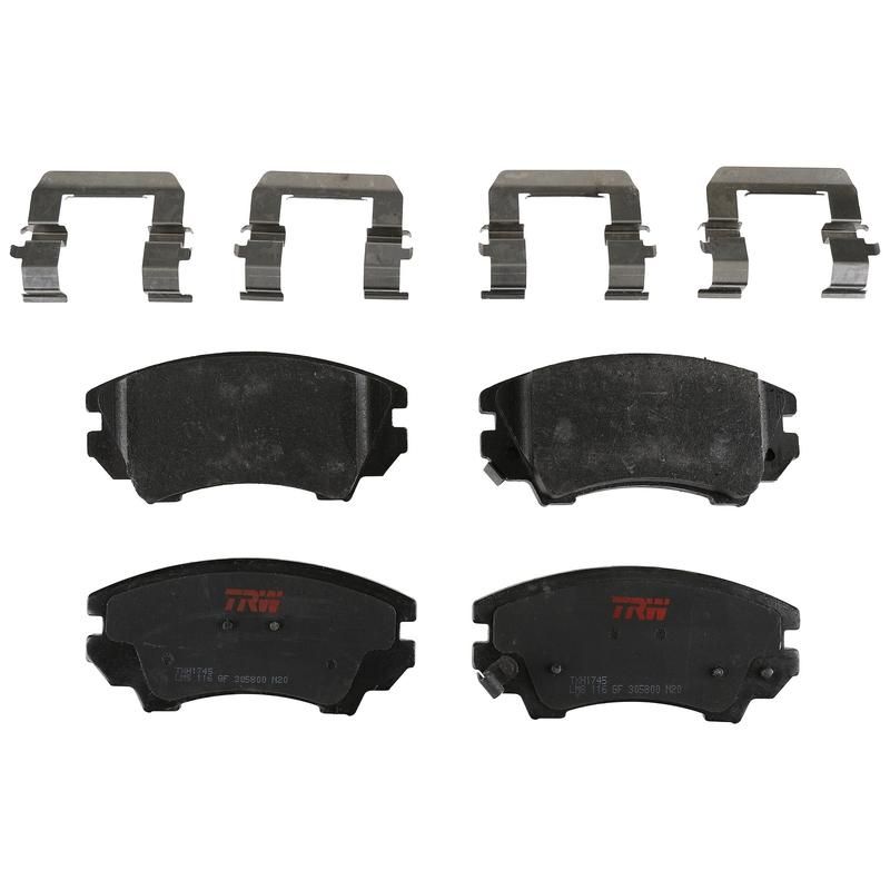 TRW PARTS TXH1745 TRW PREMIUM BRAKING - METALLIC BRAKE PAD SET - TXH1745