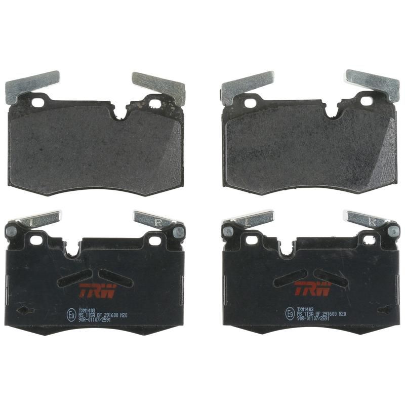 TRW PARTS TXM1403 TRW PREMIUM BRAKING - METALLIC BRAKE PAD SET - TXM1403
