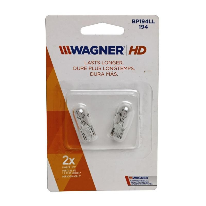 WAGNER LIGHTING BP194LL Long Life Multi-Purpose Light Bulb Card of 2