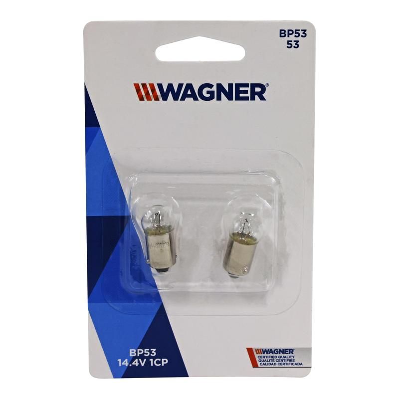 WAGNER LIGHTING BP53 Standard Multi-Purpose Light Bulb Card of 2