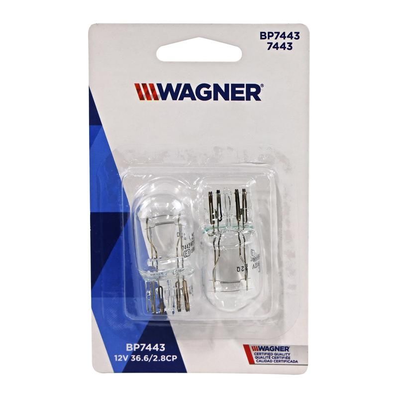 WAGNER LIGHTING BP7443 Standard Multi-Purpose Light Bulb Card of 1