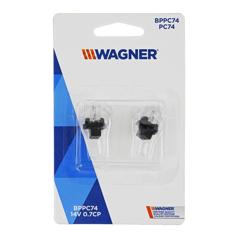 WAGNER LIGHTING BPPC74 Standard Multi-Purpose Light Bulb Card of 2