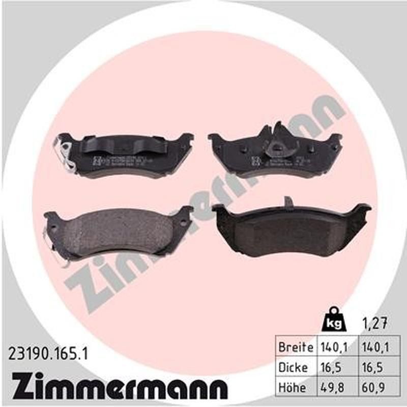 ZIMMERMANN 23190.165.1 Standard