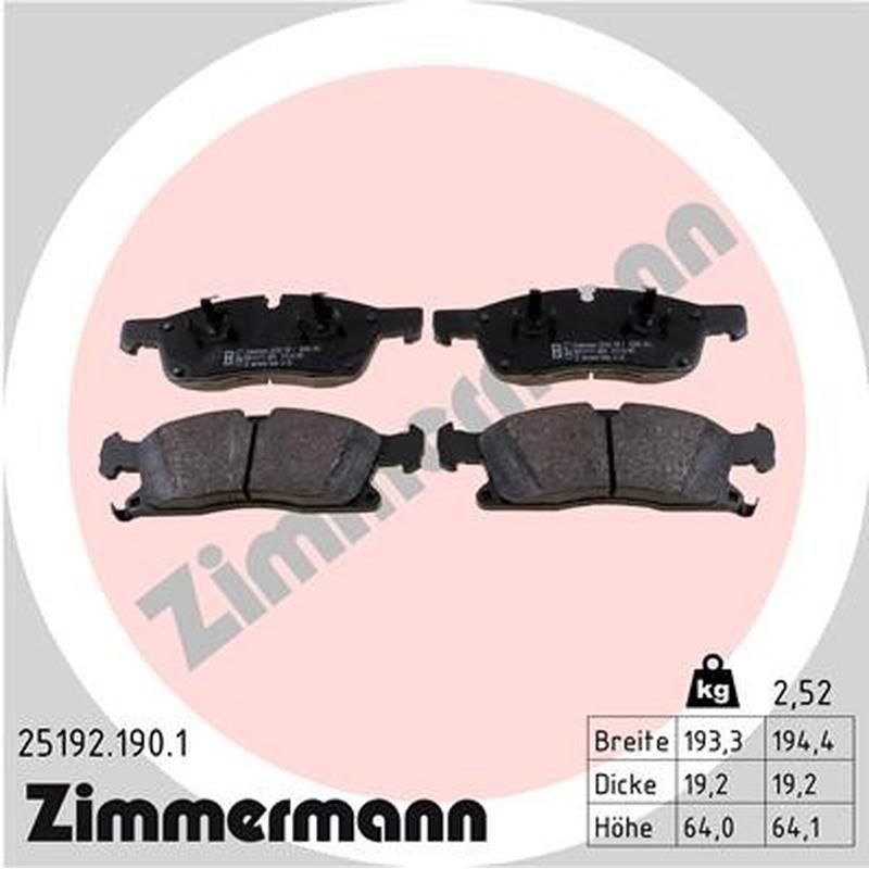 ZIMMERMANN 25192.190.1 Standard