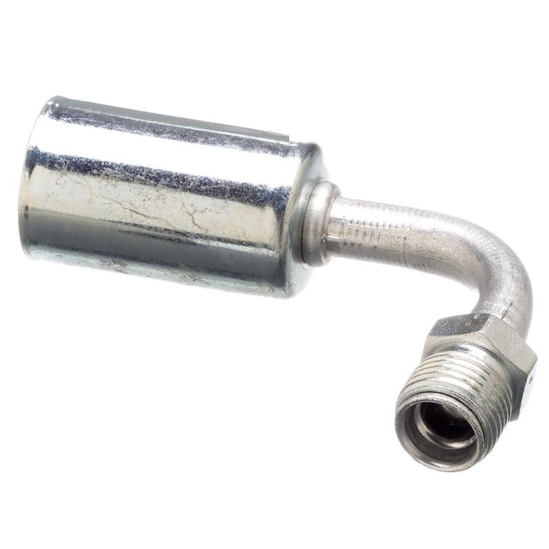 GATES G45599-0808 Male Inverted O-Ring - 90 Bent Tube - Aluminum (PolarSeal ACA)