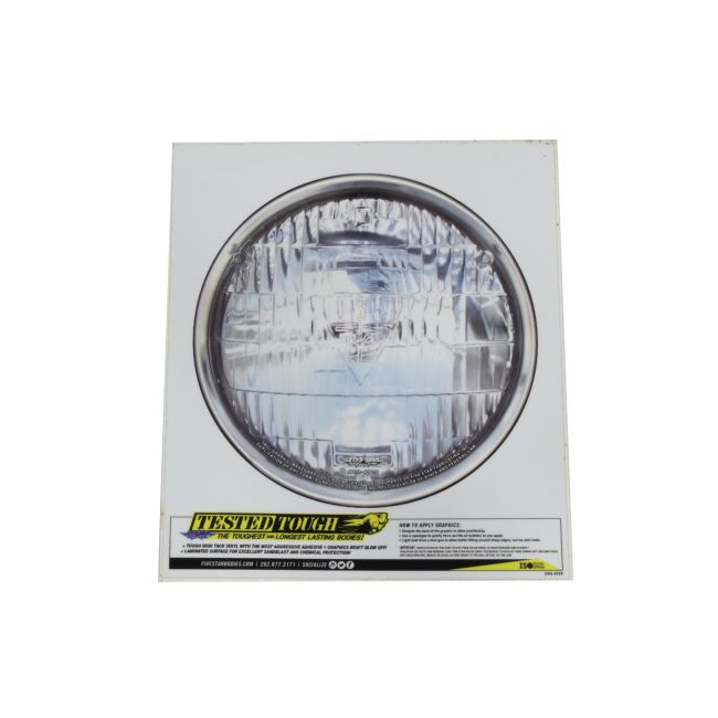 FIVESTAR FIVH00-410S Univer. Headlight Decal 6.00in Diameter