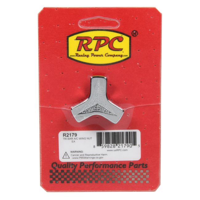 RACING POWER CO-PACKAGED RPCR2179 Tri-Bar A/C Wing Nut