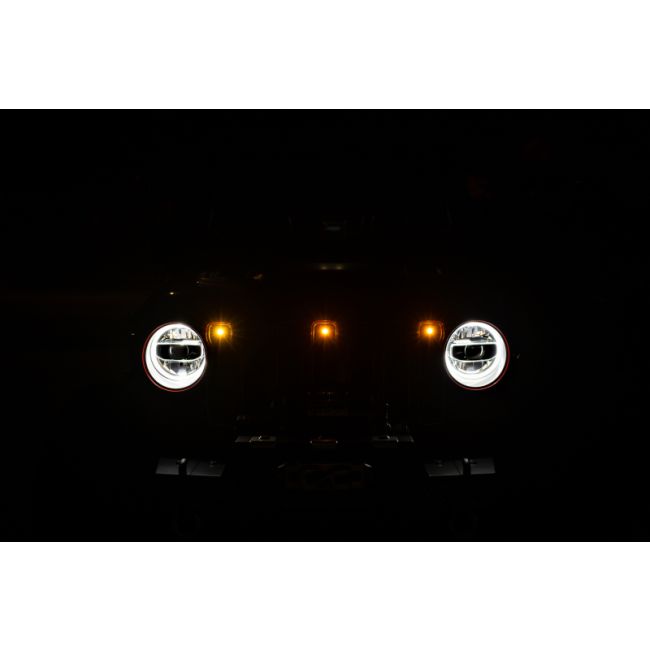 DV8 Offroad 2018+ Jeep JL Grill Amber Marker Lights