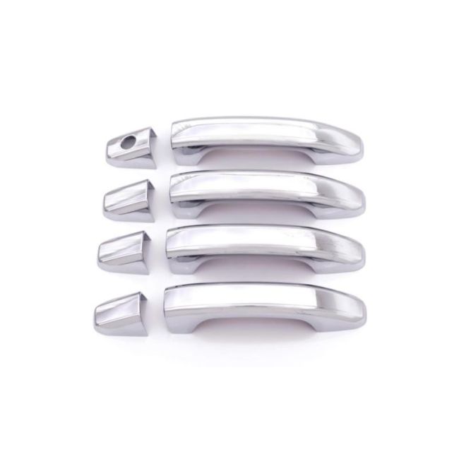 AVS 14-18 Chevy Silverado 1500 Door Handle Covers (4 Door) 8pc Set - Chrome