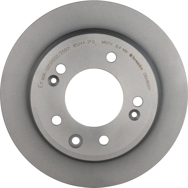 Brembo 08.A869.11 Brembo UV Coated Solid Brake Rotor