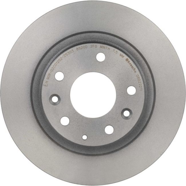 Brembo 08.D222.11 Brembo UV Coated Solid Brake Rotor