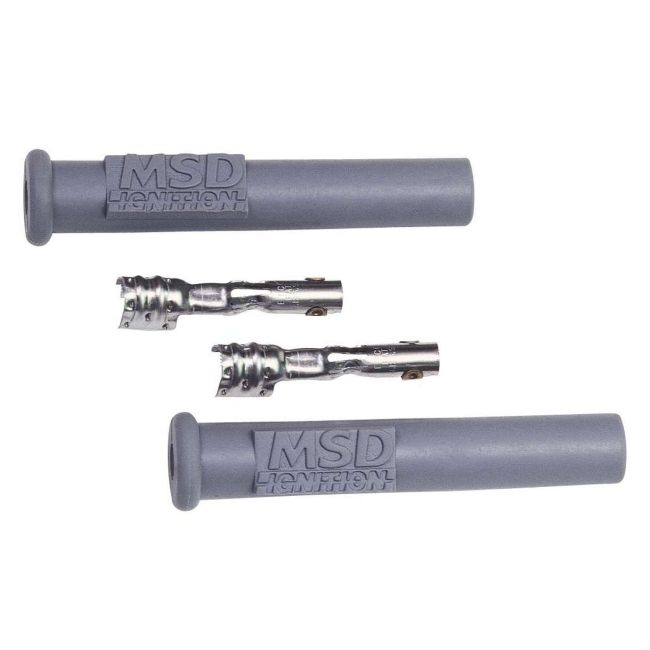 MSD IGNITION MSD3301 Straight Spark Plug Boots- 2 Per Card