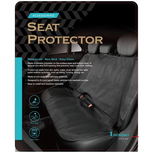 3D MAXpider 1786L-09 Universal Bench Seat Defender - Black