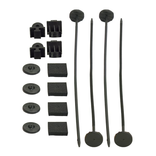 Derale 16744 Electric Fan Mounting Kit, Plastic Rods, Clips and Mounting Feet