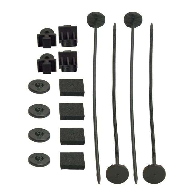 Derale 16744 Electric Fan Mounting Kit, Plastic Rods, Clips and Mounting Feet