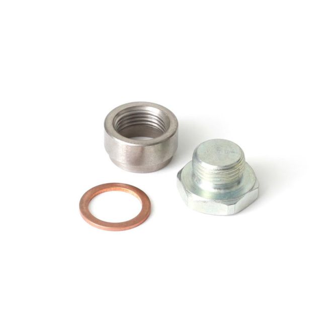 Haltech HT-010702 O2 Sensor Weld-On Bung w/Copper Washer & Blanking Plug M18 x1.5