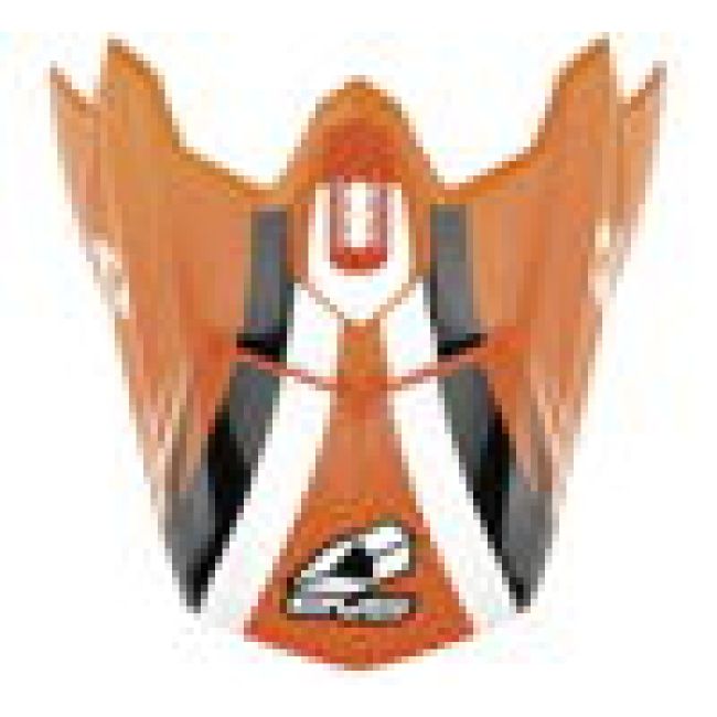 EVS H16T3W-VSOWBK T3 Works Visor - Orange/White/Black