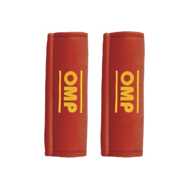 OMP RACING, INC. OMPDB0-0450-A01-061 Harness Pads Red Used w/ 2in Belts