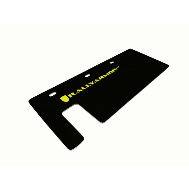 Rally Armor 15-16 Polaris Slingshot Rear Swingarm Mud Guard Black/Green Logo