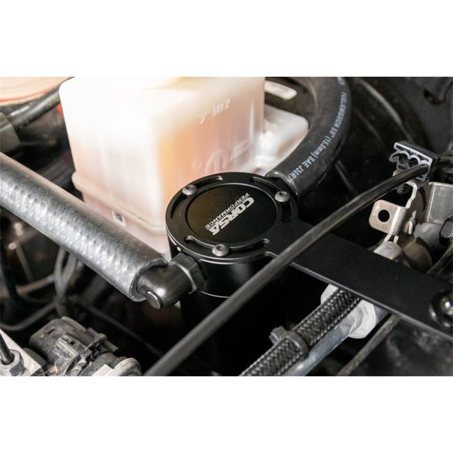 Corsa Performance CC0002 CORSA Performance 3 oz. aluminum oil catch can with mounting bracket