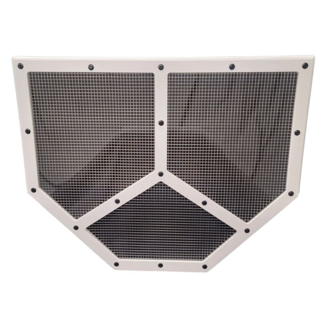 DOMINATOR RACE PRODUCTS DOM551-WH Shaker Screen Radiator Mod White