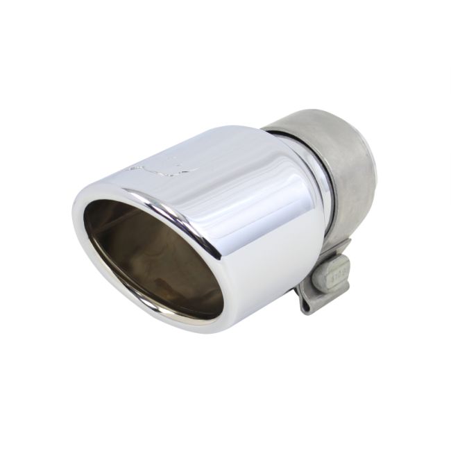 Go Rhino GRT236 Exhaust Tip - Chrome - ID 2in x L 6in x OD 3in
