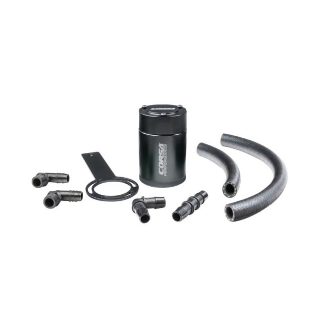 Corsa Performance CC0004 CORSA Performance 3 oz. aluminum oil catch can with mounting bracket
