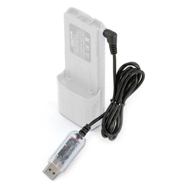 Rugged Radios USB-BAT-RH USB Charging Cable for R1 - V3 - GMR2 and GMR2 PLUS Handheld Radios
