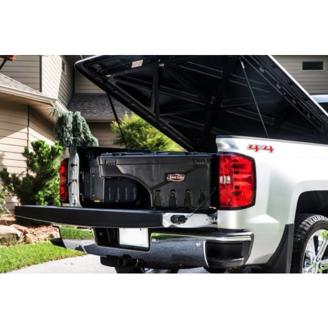 UnderCover 2022 Nissan Frontier Ext/Crew All Beds Passenger Side Swing Case - Black Smooth