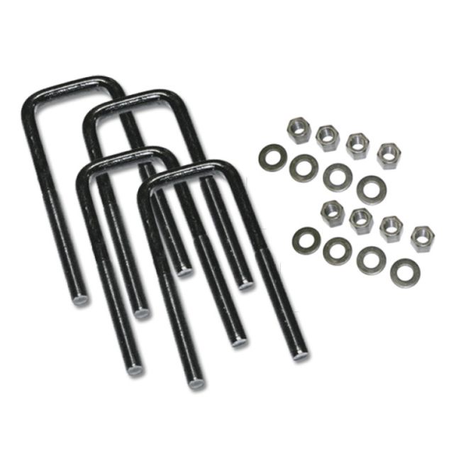 Superlift 10544 U-Bolt 4 Pack 9/16x2-1/2x14 Square w/ Hardware