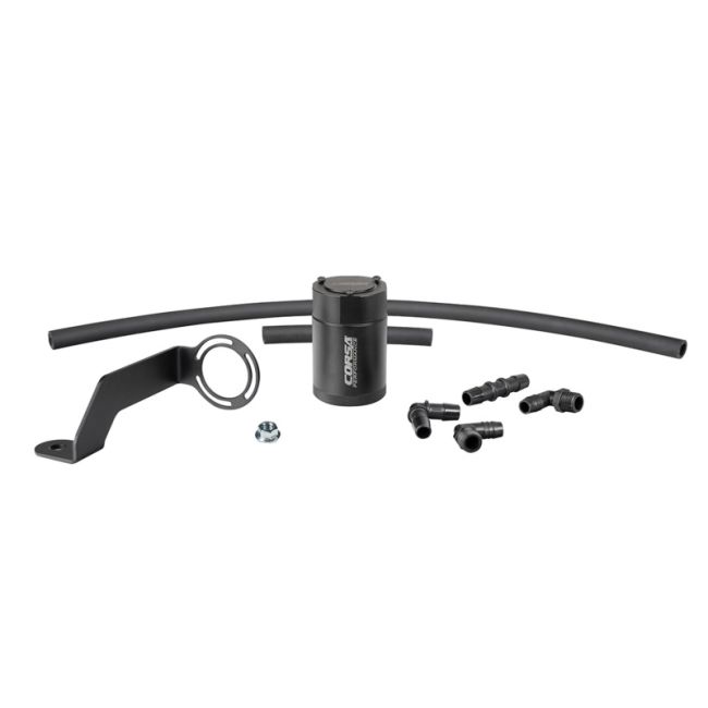 Corsa Performance CC0013 CORSA Performance 3 oz. aluminum oil catch can with mounting bracket