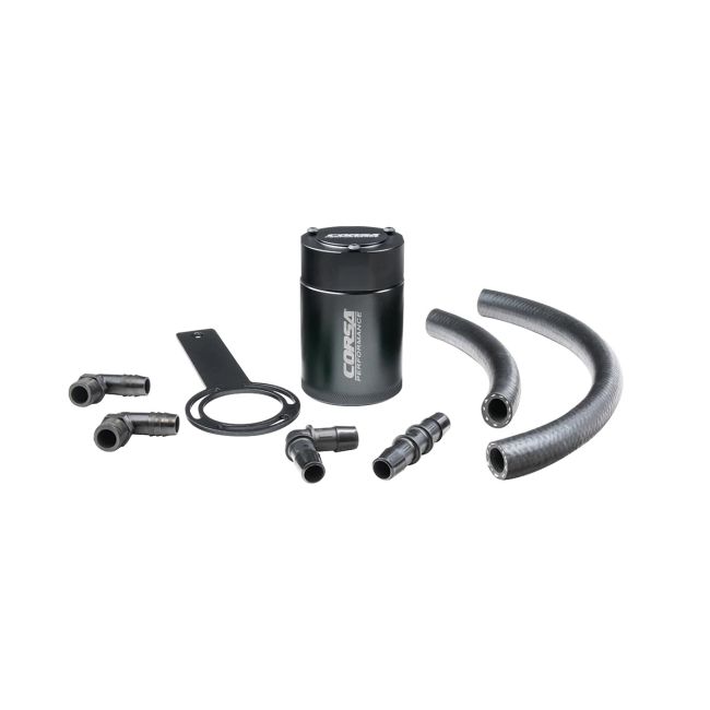 Corsa Performance CC0004 CORSA Performance 3 oz. aluminum oil catch can with mounting bracket