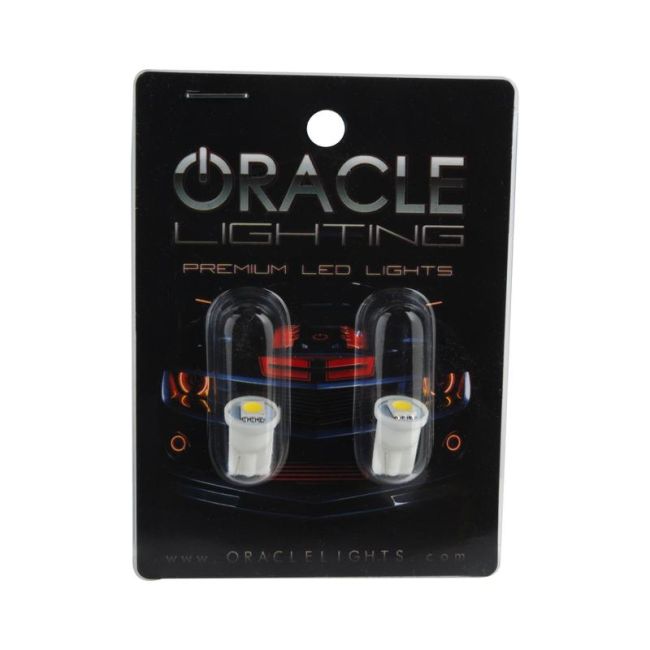 Oracle Lighting 4806-001 T10 1 LED 3-Chip SMD Bulbs, Cool White, Pair