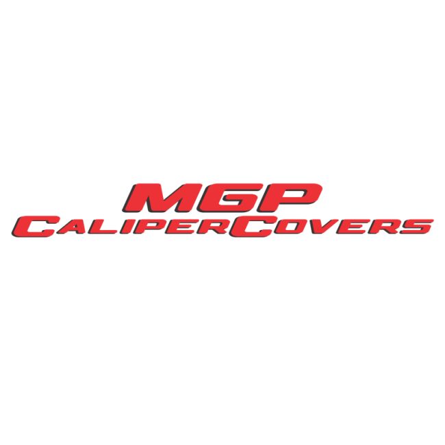 MGP 2 Caliper Covers Engraved Front GMC Black Finish Silver Characters 2008 GMC Canyon