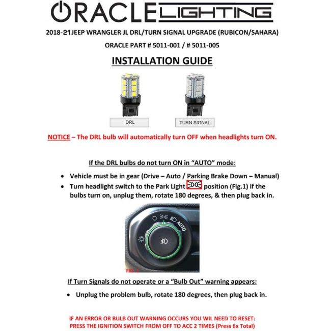 Oracle Lighting 5011-001 ORACLE Lighting 7443 18 LED 3-Chip SMD Bulb (Single) - Cool White