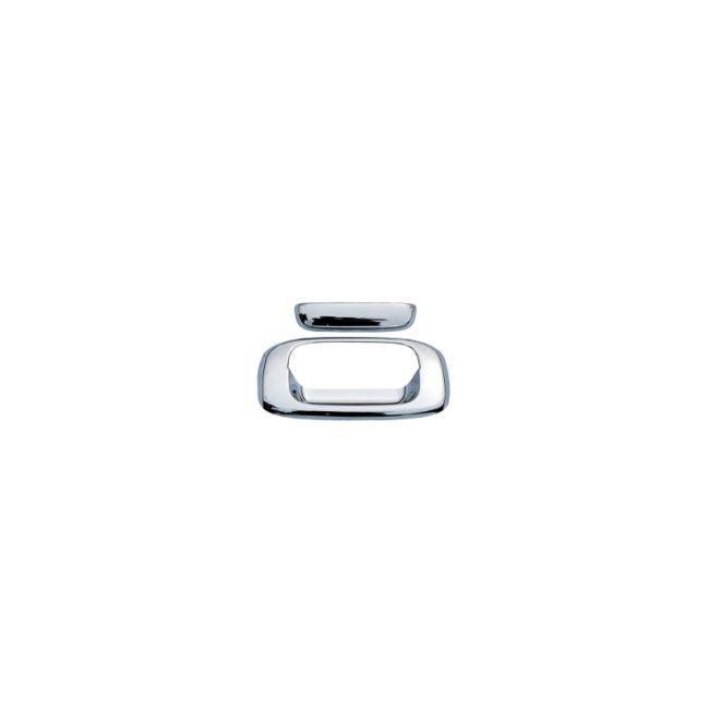 AVS 15-18 Chevy Silverado 1500 (w/Rear Camera) Tailgate Handle Cover 2pc - Chrome
