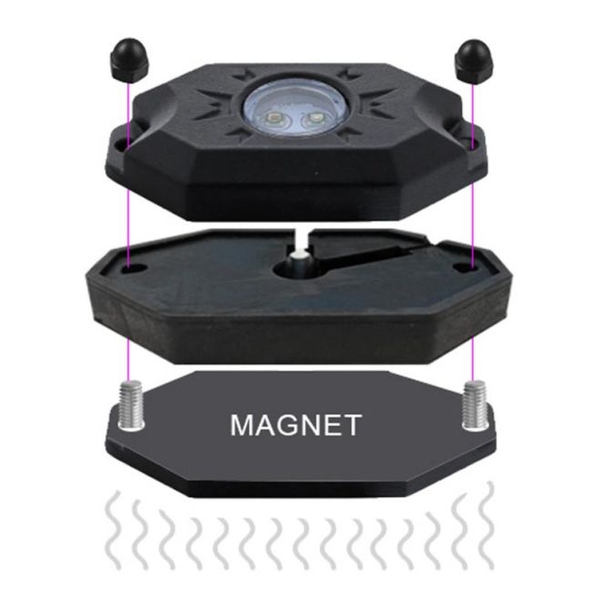 Oracle Lighting 5848-504 ORACLE Lighting Magnet Adapter Kit for LED Rock Lights