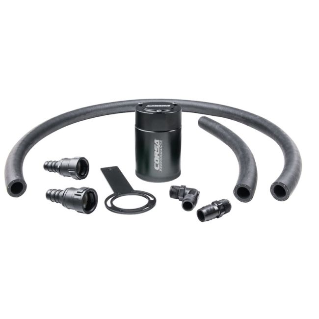 Corsa Performance CC0002 CORSA Performance 3 oz. aluminum oil catch can with mounting bracket
