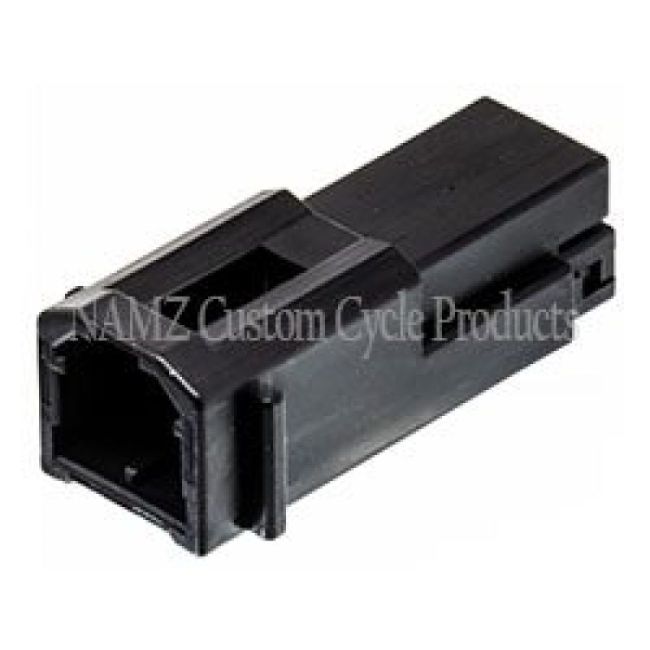 NAMZ NA-174460-2 AMP Multilock 2-Position Male Wire Cap Housing (HD 73102-96BK)