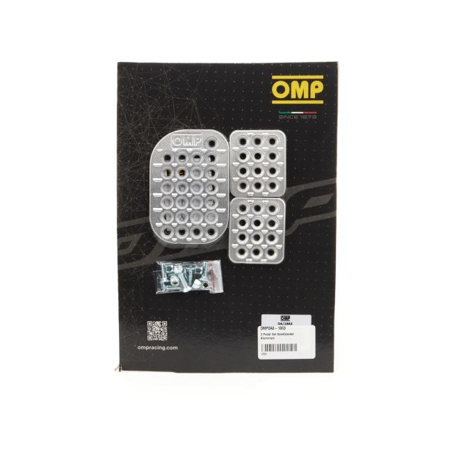OMP RACING, INC. OMPOA0-1863 3 Pedal Set Sandblasted Aluminum