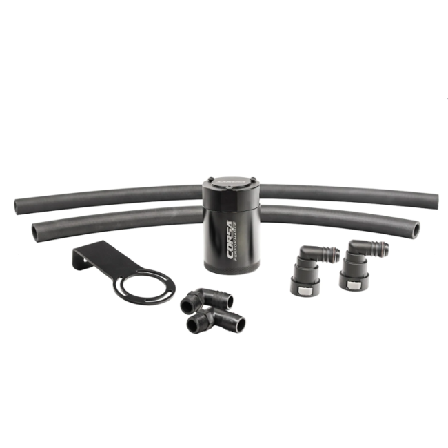 Corsa Performance CC0008 CORSA Performance 3 oz. aluminum oil catch can with mounting bracket