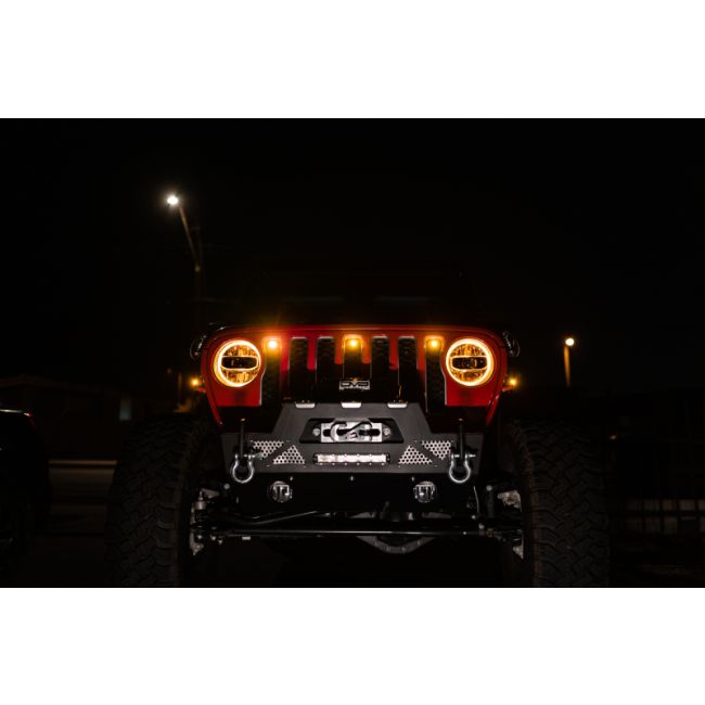 DV8 Offroad 2018+ Jeep JL Grill Amber Marker Lights