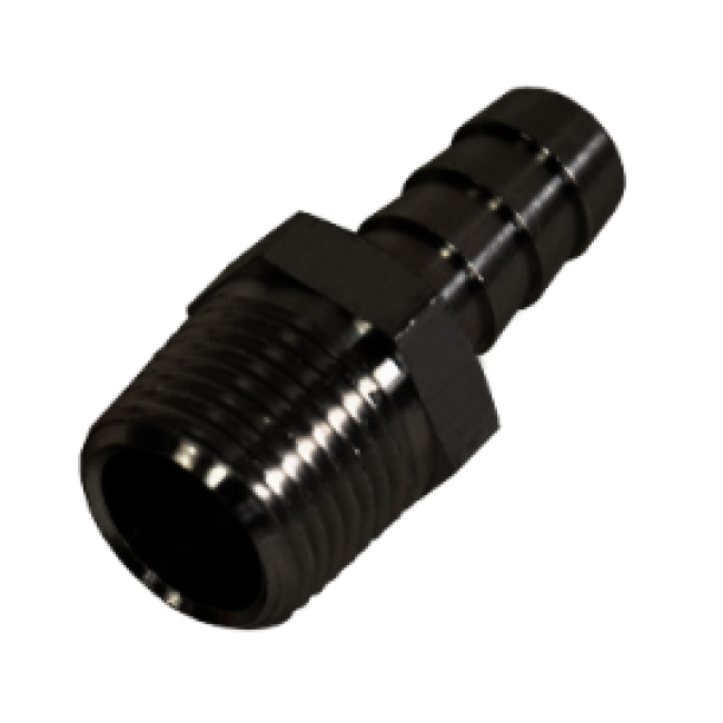 Derale 98101 Straight Hose Barb Fitting, 3/8