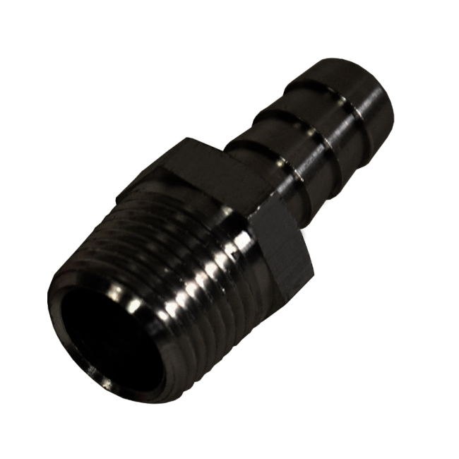 Derale 98101 Straight Hose Barb Fitting, 3/8