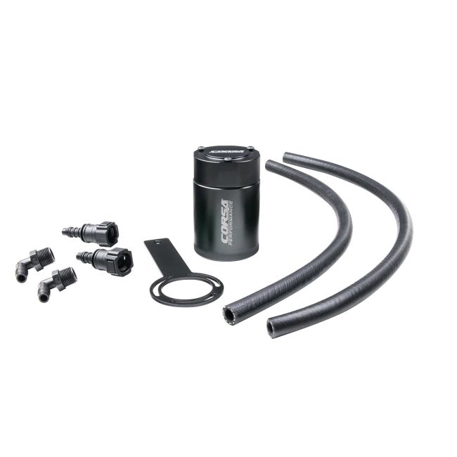 Corsa Performance CC0001 CORSA Performance 3 oz. aluminum oil catch can with mounting bracket