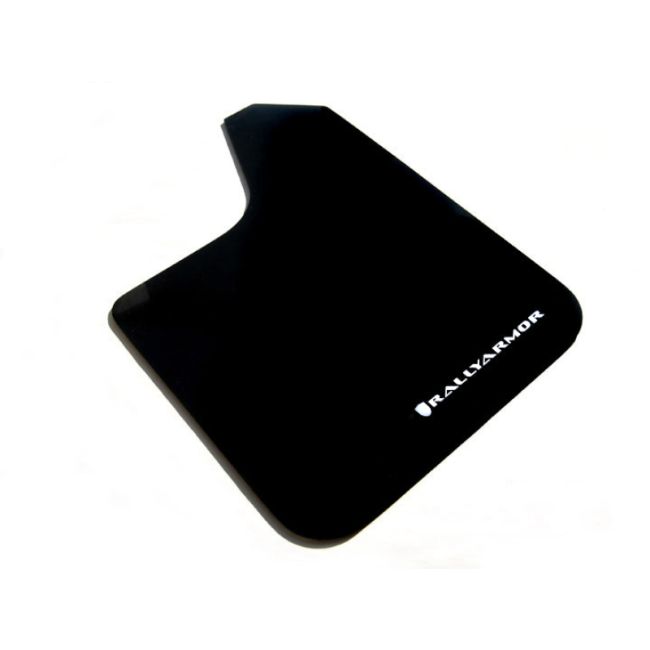 Rally Armor MF12-BAS-WH Black Mud Flap/White Logo