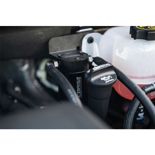 Corsa Performance CC0011 CORSA Performance 3 oz. aluminum oil catch can with mounting bracket