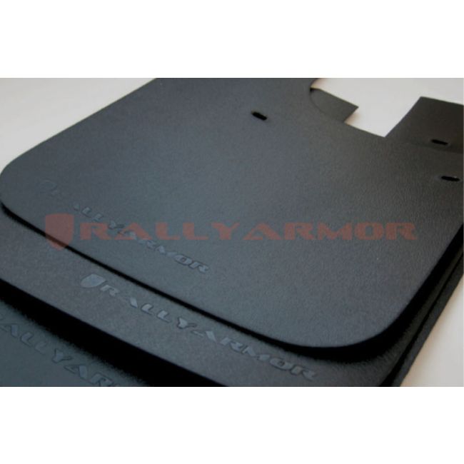 Rally Armor MF2-BAS-BLK Black Mud Flap/Black Logo